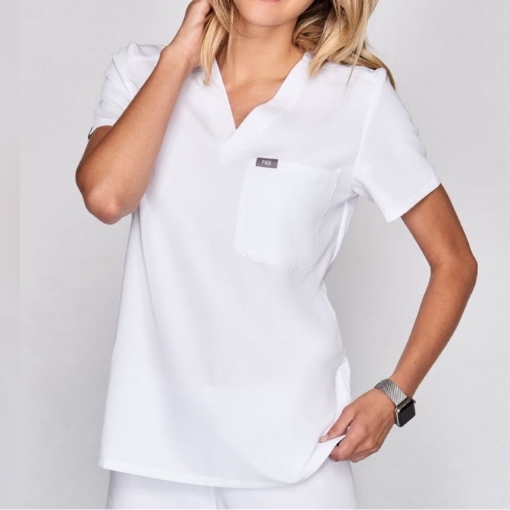 White Figs Catarina Scrub Top